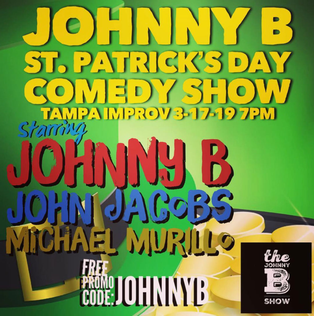 102.5 The Bones Johnny B and Tampa News Force at the Improv Tampa Sunday March 17, 2019