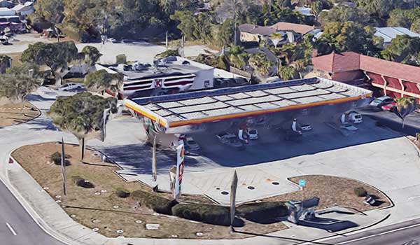 Aerial View of random Circle K in Tampa